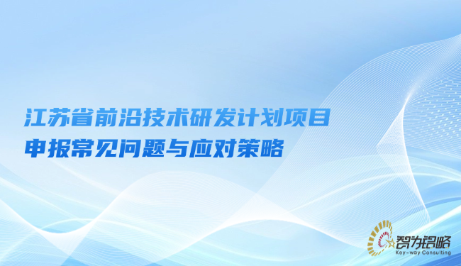 江蘇省前沿技術(shù)研發(fā)計(jì)劃項(xiàng)目咨詢常見(jiàn)問(wèn)題與應(yīng)對(duì)策略